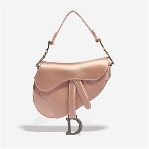 dior satin saddle